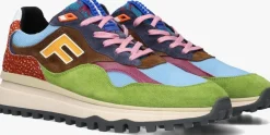 FLORIS VAN BOMMEL e lage sneakers sfm-10268 de gripper groen