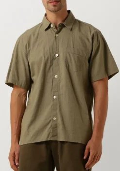 FORÉT e forét casual overhemd serene linen ss shirt groen Outlet