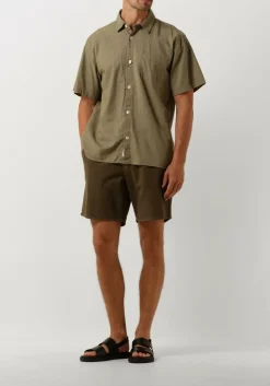 FORÉT e forét casual overhemd serene linen ss shirt groen Outlet