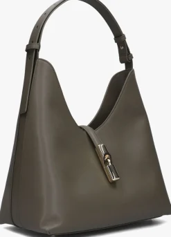 FURLA e schoudertas goccia m hobo groen