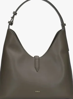 FURLA e schoudertas goccia m hobo groen