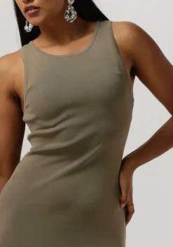 GESTUZ e midi jurk briellegz sl rib dress groen Sale