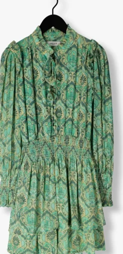 JANICE e mini jurk ari print groen Discount