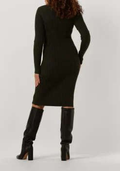 JANICE e mini jurk jurk gebreid kol travis groen Hot