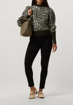 JANICE e trui trui gebreid pof mouw jay groen Clearance