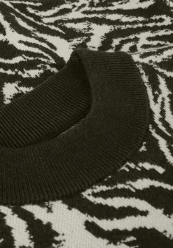 JANICE e trui trui gebreid pof mouw jay groen Clearance