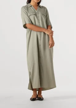 MOS MOSH e midi jurk mmether cnet dress groen New