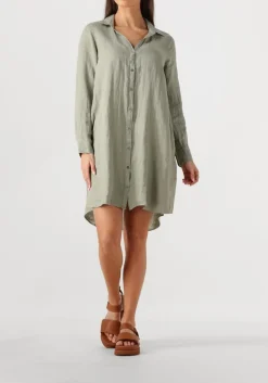 MOS MOSH e mini jurk mmrielle linen dress groen Hot