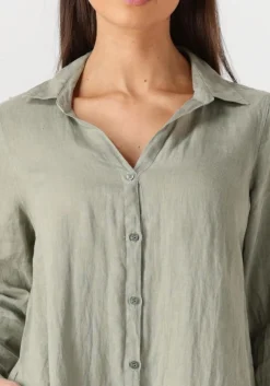 MOS MOSH e mini jurk mmrielle linen dress groen Hot