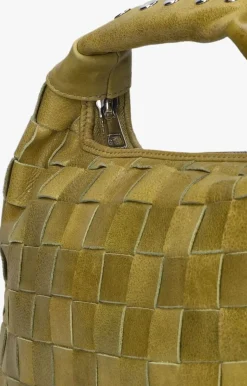 NÚNOO e núnoo schoudertas dandy braided village groen Outlet