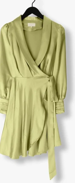 NOTRE-V e mini jurk nv-doris satin dress groen Hot