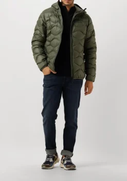 PEAK PERFORMANCE e gewatteerde jas m helium down hood jacket groen Best