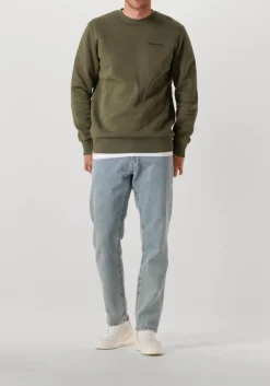 PEAK PERFORMANCE e sweater original small logo crew men groen Best