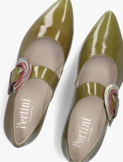 PERTINI e ballerina's 35157 groen Discount
