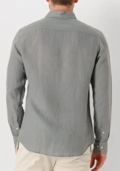 PROFUOMO e klassiek overhemd shirt x-cutaway linen groen Discount