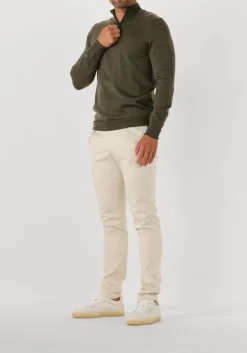 PROFUOMO e trui pullover half zip merino groen Hot