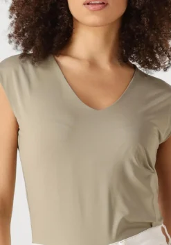 ROSEMUNDE e t-shirt billie capsleeve v-neck groen Hot