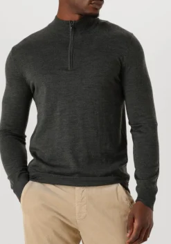 STEFANO LAURAN e trui half zip anders groen Outlet