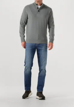 STEFANO LAURAN e trui half zip l groen Online