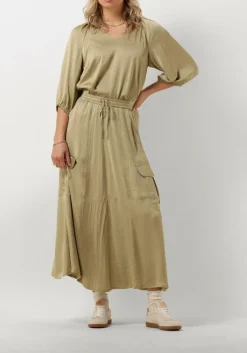 SUMMUM e midirok skirt silky touch groen Discount