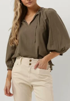 SUMMUM e top top short sleeves modal blend groen Best