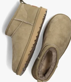UGG e vachtlaarzen w classic ultra mini groen Discount