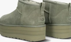 UGG e vachtlaarzen w classic ultra mini platform groen New