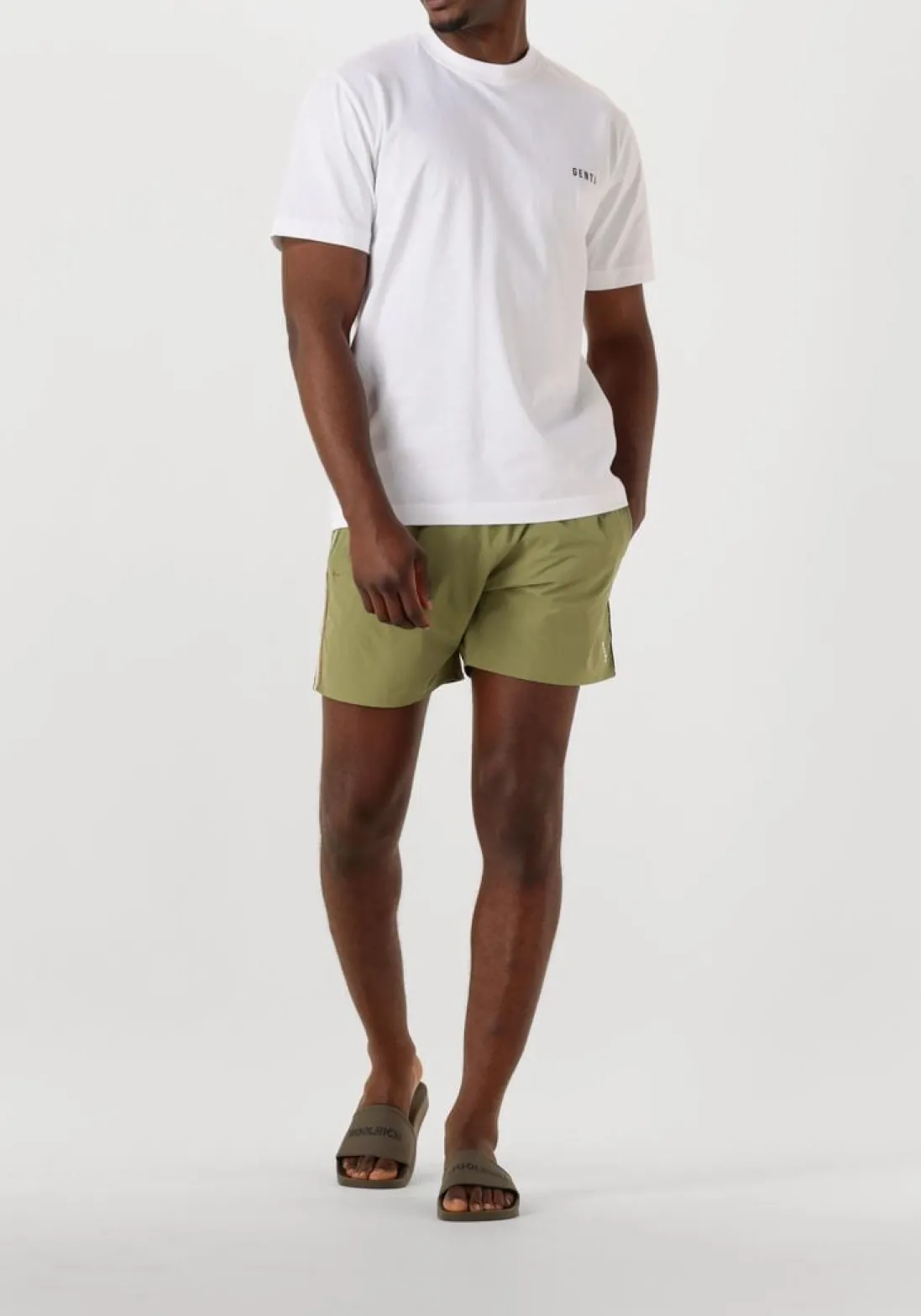 WOOLRICH e badslippers slide sandal groen Clearance