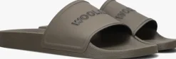 WOOLRICH e badslippers slide sandal groen Clearance