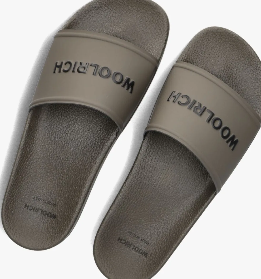 WOOLRICH e badslippers slide sandal groen Clearance