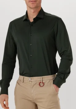 XACUS e klassiek overhemd active shirt 558ml groen Outlet