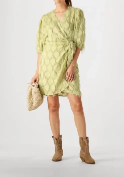 AAIKO mini jurk florica fringe pes 482 khaki Outlet