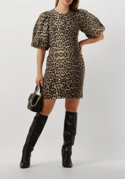 CO'COUTURE mini jurk leocc crop puff dress khaki Online