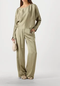 DANTE6 broeken jules satin smart pants khaki Sale