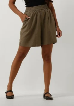 GESTUZ korte broek lizagz linen hw shorts khaki Hot