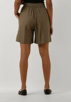 GESTUZ korte broek lizagz linen hw shorts khaki Hot