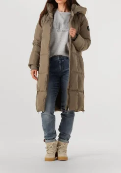 MOS MOSH gewatteerde jas nova square down coat khaki Clearance