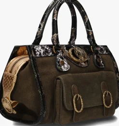 KURT GEIGER LONDON chelsea satchel donkergroen