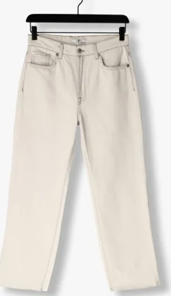 7 FOR ALL MANKIND e bootcut jeans logan stovepipe icy bay with raw cut lichtblauw