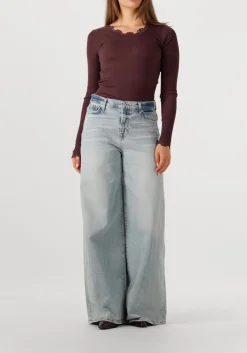 7 FOR ALL MANKIND e straight leg jeans marie wide leg ode to lichtblauw Outlet