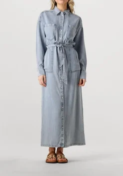 AAIKO e maxi jurk dilien ten 549 lichtblauw Discount