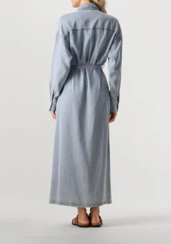 AAIKO e maxi jurk dilien ten 549 lichtblauw Discount