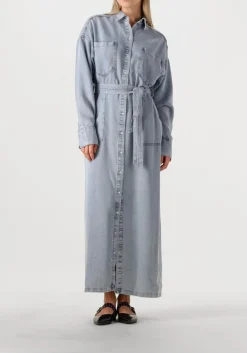 AAIKO e maxi jurk dilien ten 549 lichtblauw Discount