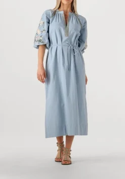 AIMEE THE LABEL e maxi jurk miranda lichtblauw Discount