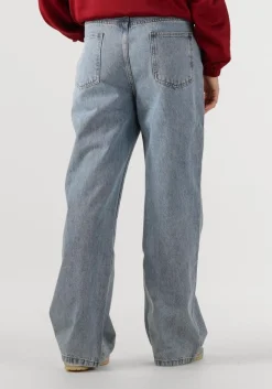 ALIX THE LABEL e wide jeans ladies woven denim pants lichtblauw Sale