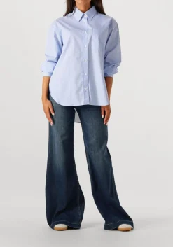 CLOSED e blouses oversized shirt lichtblauw Best