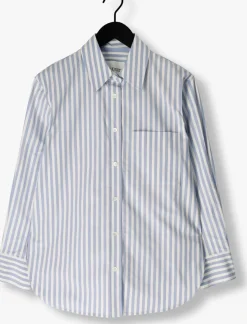CLOSED e blouses oversize shirt lichtblauw