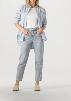 CLOSED e blouses oversize shirt lichtblauw