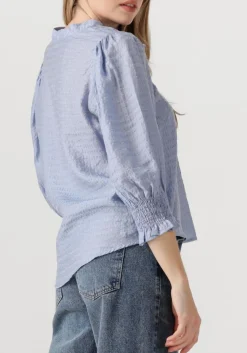 CO'COUTURE e blouses charliecc frill ss shirt lichtblauw Discount