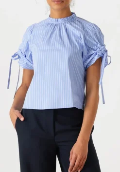 CO'COUTURE e blouses diviacc puff ss blouse lichtblauw Discount